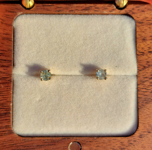 4mm Montana stud earrings in 9ct yellow gold